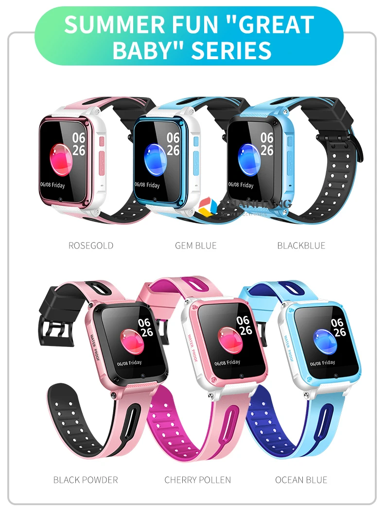 Умные часы GPRS LBS с дистанционным монитором, камерой, Bluetooth, для воспроизведения музыки, водонепроницаемые наручные часы, трекер для детей, сына, студента, Whatsapp
