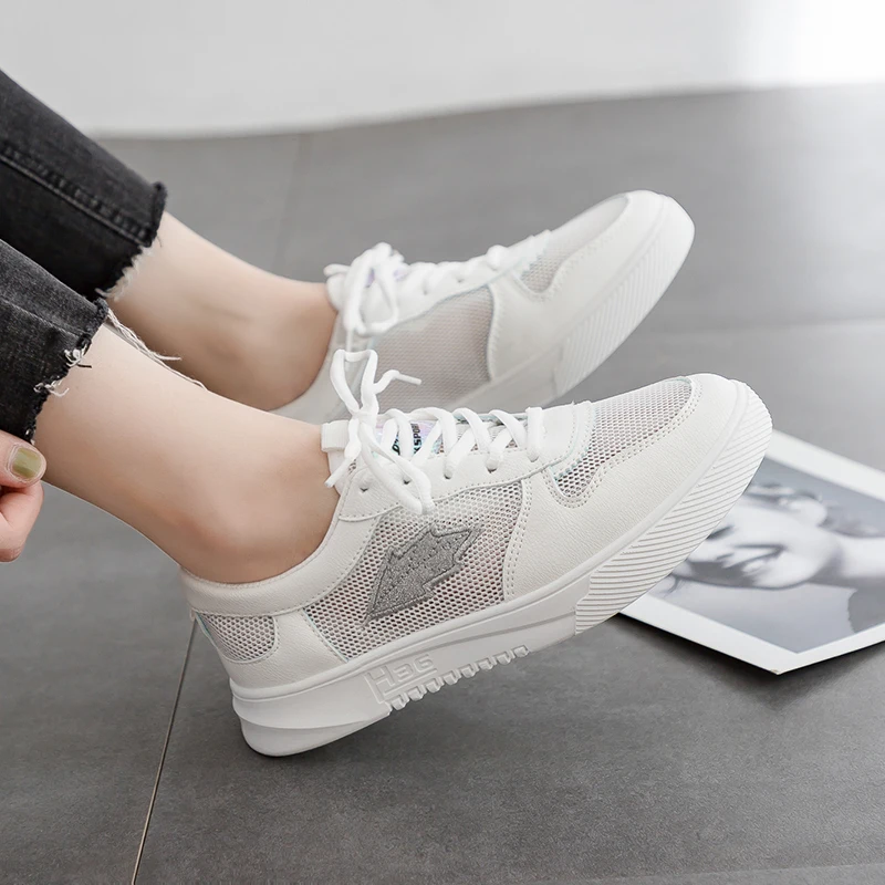 Модные кроссовки коллекция 2019 года Повседневная обувь женские летние удобные