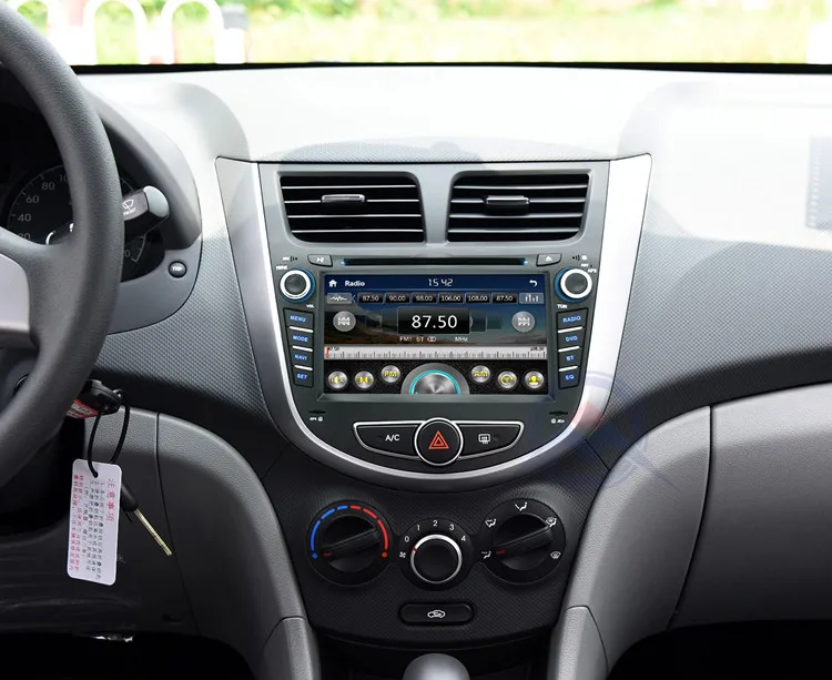 ZOHANAVI " автомобильный gps dvd-плеер для hyundai Solaris Verna accent автомобильный головной убор радио видео плеер навигация iPod 3G-USB порт