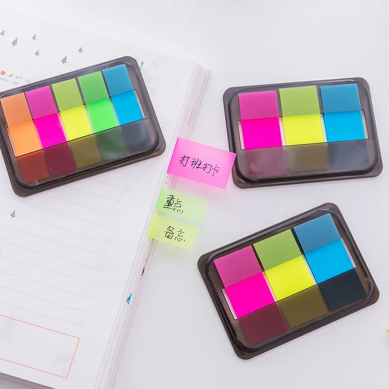 1 шт. прозрачная флуоресцентная наклейка закладка|Блокноты| |