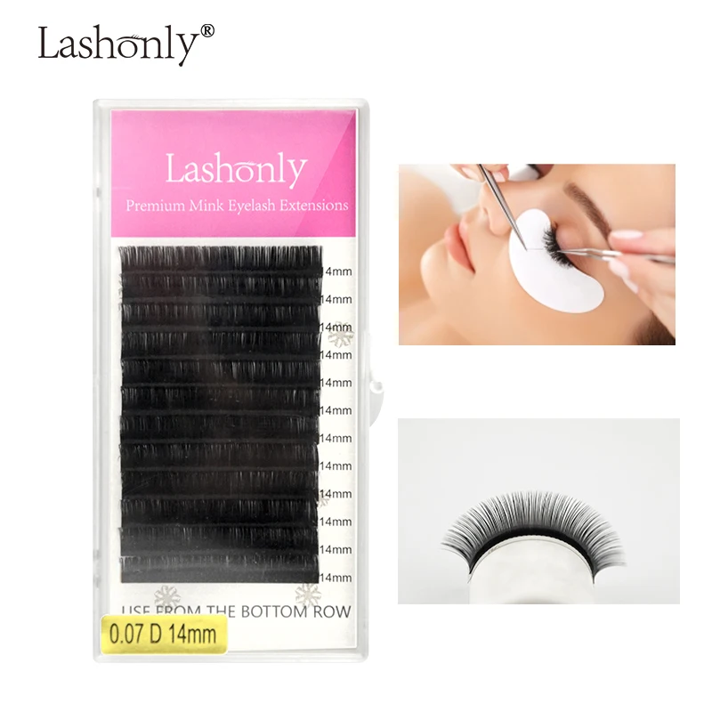 Lashonly 8 ~ 15 мм Смешанные натуральные Индивидуальные Наращивание ресниц мягкие