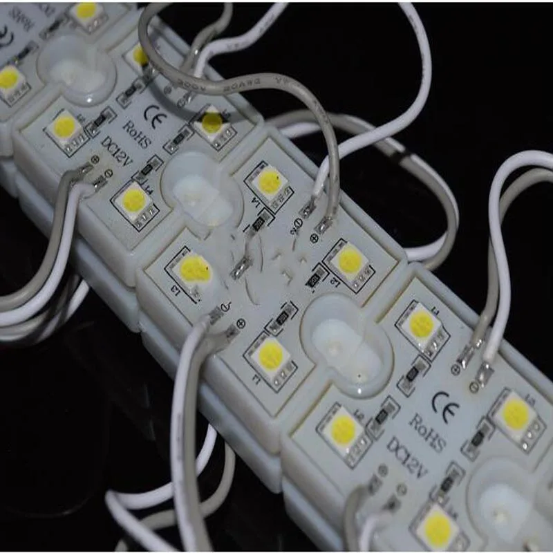 100 шт. DC 12V 5050 SMD 4 Светодиодный модуль Водонепроницаемый IP65 декоративный