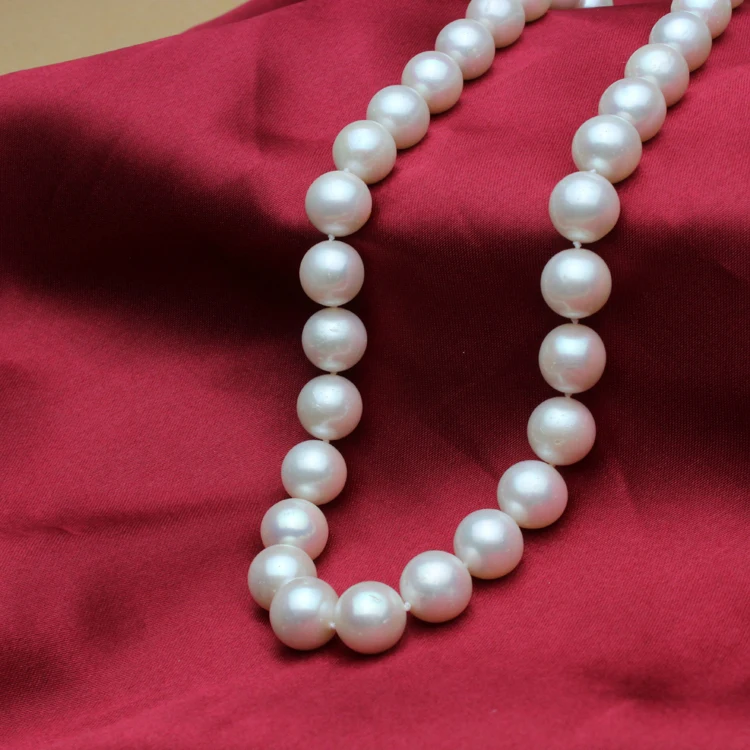 

Eternal wedding Women Gift word real New promotional elegant natural freshwater pearl round light necklace