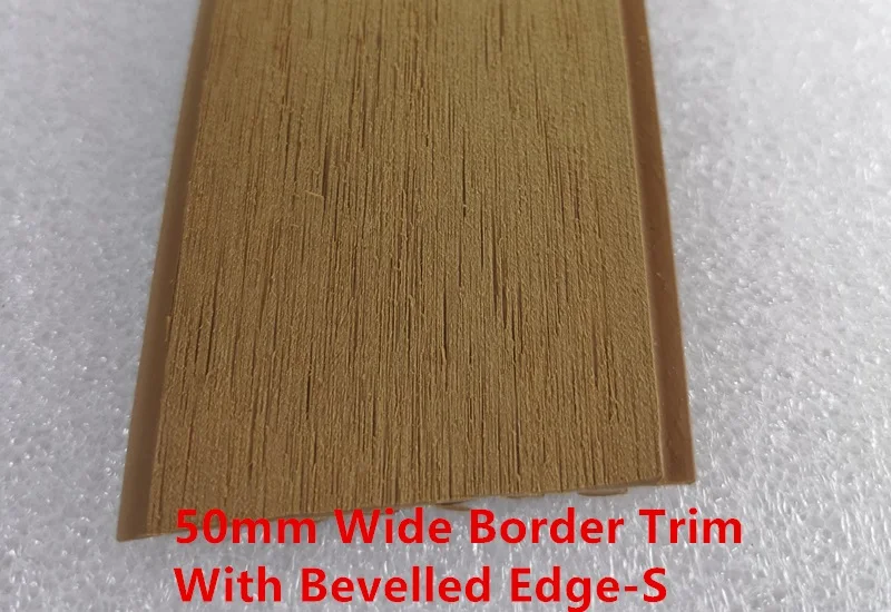 50mm Teak Trim-S Лодка морская яхта синтетический ПВХ тиковая палуба настил пол системы с черными полосками - Цвет: 50mm Teak Trim-S