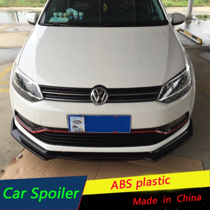 Для Polo Передний бампер диффузор протектор для Volkswagen Polo Комплект кузова бампер задняя Лопата для губ задний спойлер