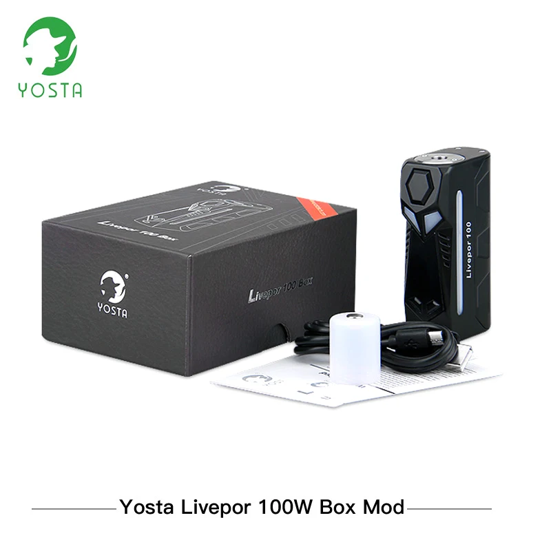 Оригинальный Yosta Livepor 100 коробка MOD Вт электронная сигарета мод быстрой стрельбы