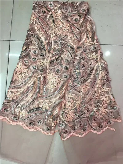 GOLD High Quality African Lace Fabric 2018 Embroidered Frence Fabrics Nigerian Guipure Cord With Stones | Дом и сад