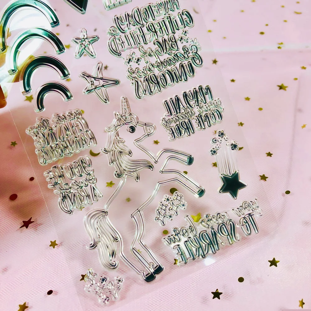 CRZCrafter прозрачные штампы для скрапбукинга открытки для украшения журналов
