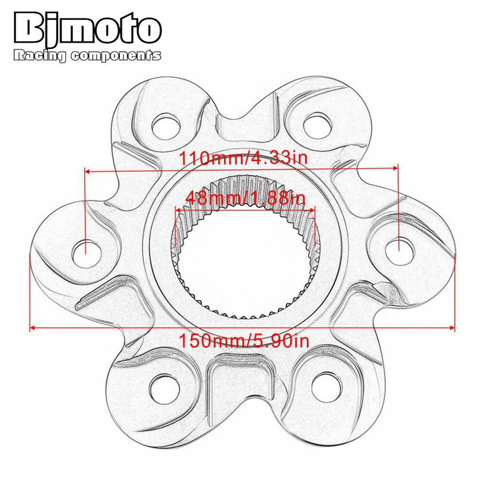 Bjmoto для Ducati 1098 1198 1199 1299 брендовая задняя крышка звездочки фланцевая привода демоel