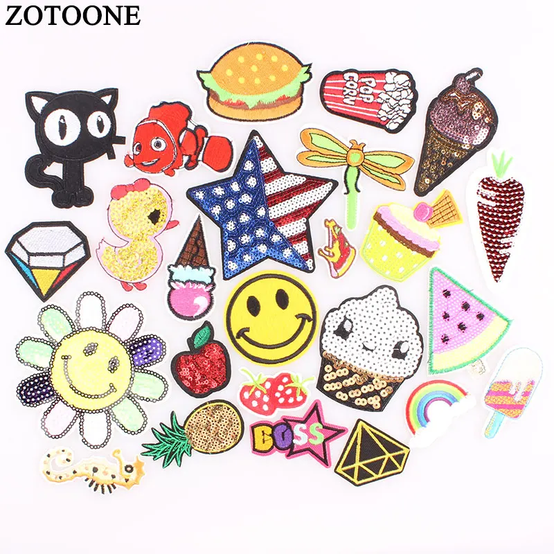 1 шт. патчи ZOTOONE с флагом и надписью алмазные блестками одежда для одежды наклейки