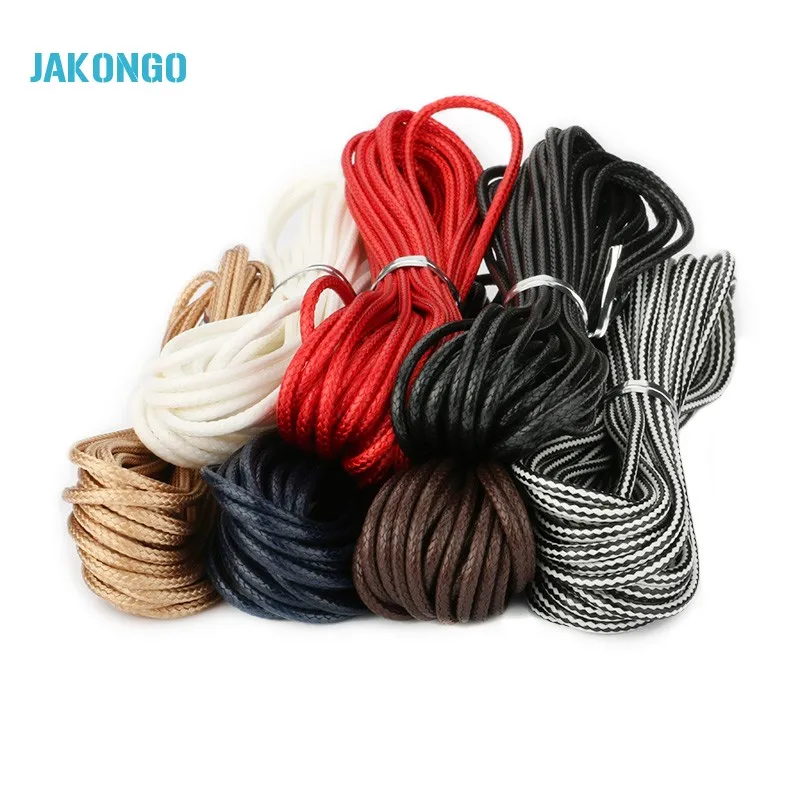 Черный плетеный шнур 2 мм нить для самостоятельного изготовления ювелирных