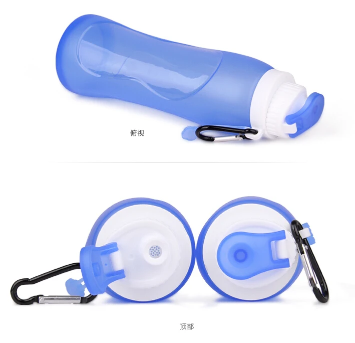 1 шт. Складная Силиконовая бутылка для воды на открытом воздухе путешествия Спорт