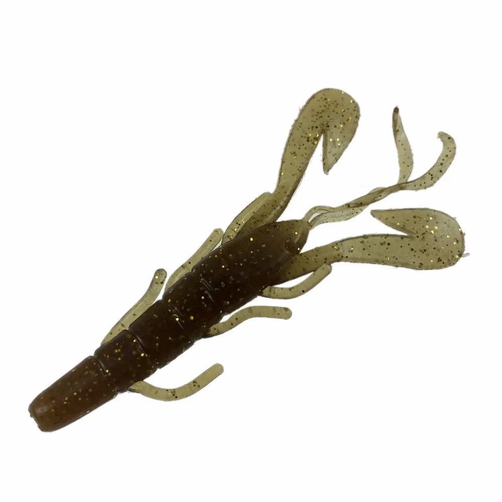 6 шт. 3,5 дюйма 9,5 см рыболовные силиконовые приманки Pesca speed Craw форель окунь ловушка для лосося твари черви речные приманки 3 цвета