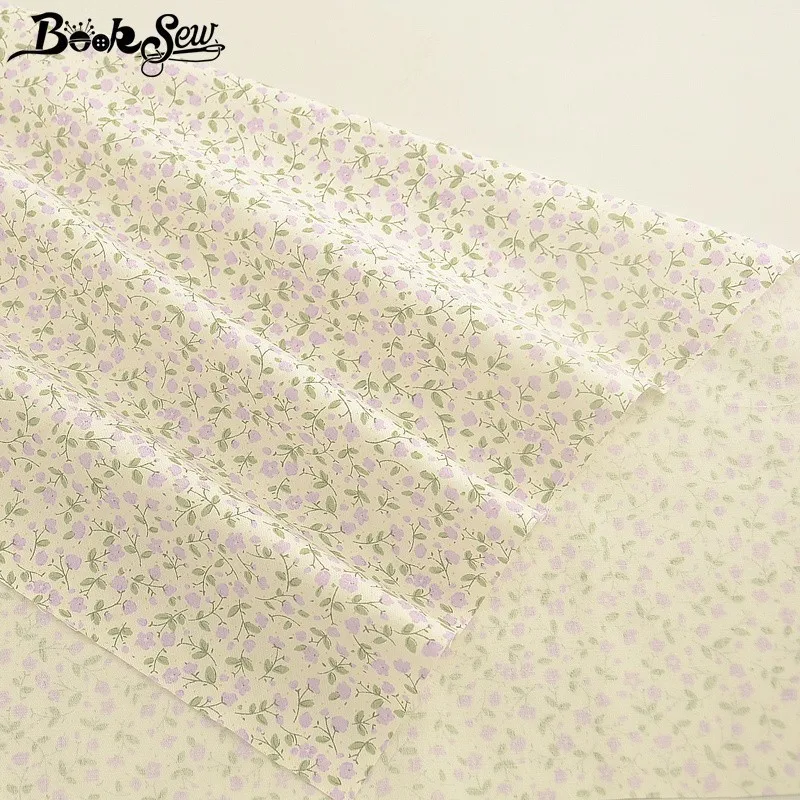 Booksew хлопковая ткань с принтом фиолетовых цветов Telas Tissu Ankara ткань Сделай Сам платье простыня для шитья Лоскутная диванная подушка