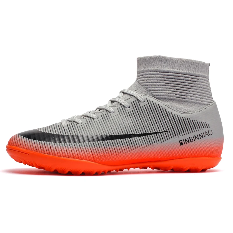 Мужские футбольные бутсы для мальчиков высокие спортивные кроссовки размер 35-44