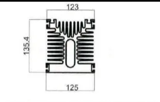 Алюминиевый радиатор 125*135*200 мм ширина 125 высота 135 Длина 200 радиатора|radiator