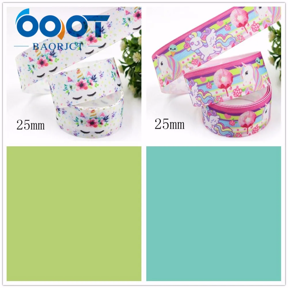 OOOT BAORJCT 181193 25/22 мм 10 ярдов мультфильм лошадь ленты термотрансферный Печатный корсаж Свадебные аксессуары DIY материал