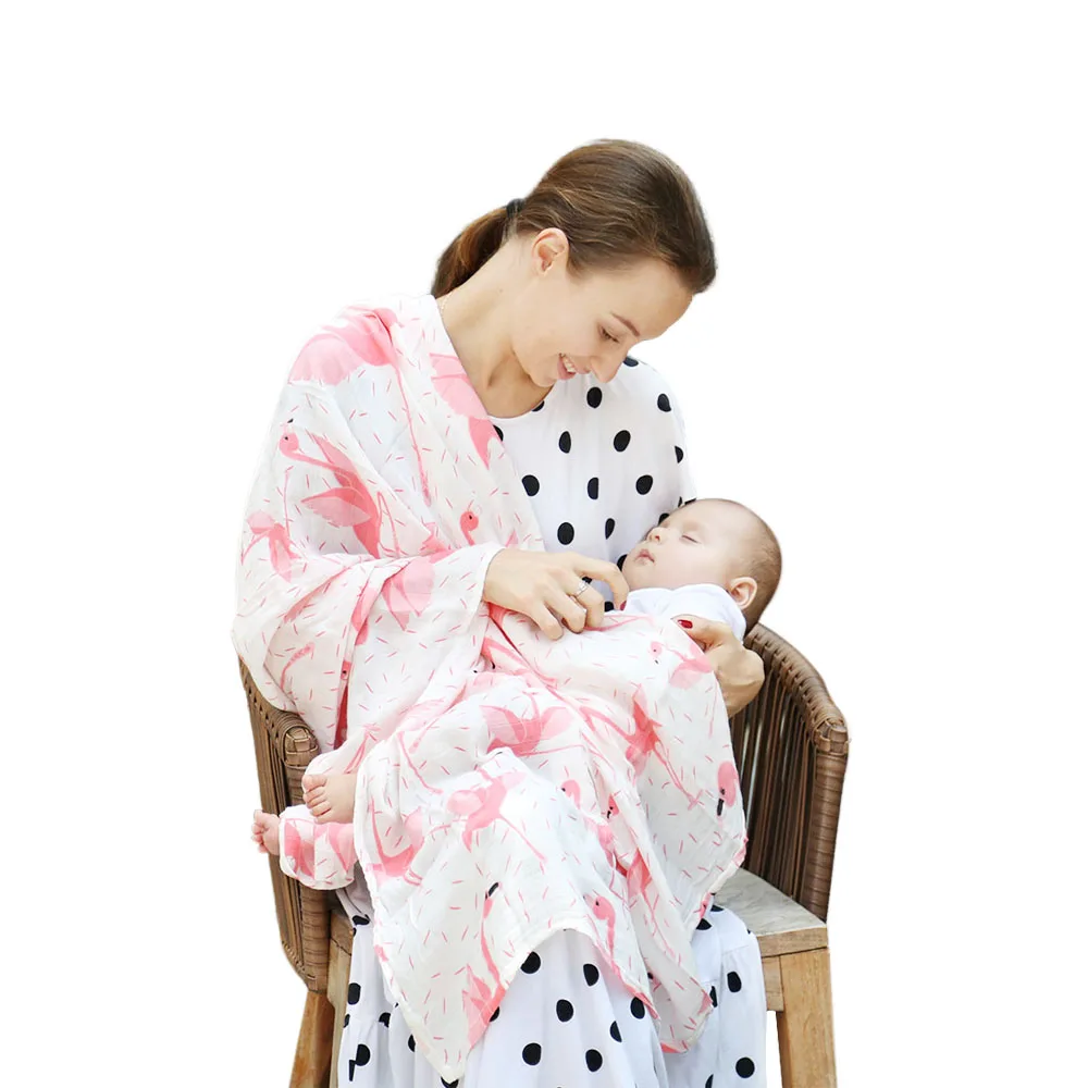 Детское одеяло конверт из бамбука и хлопка для пеленания новорожденных|organic baby