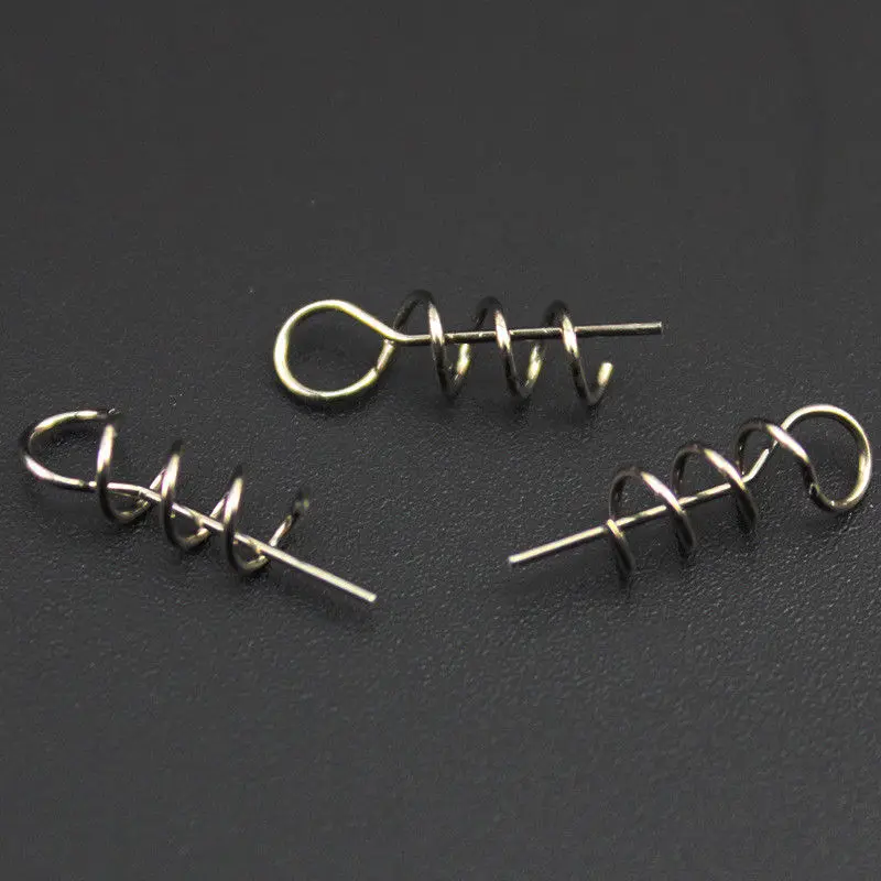 shaddock fishing 50pcs/Set 1.4cm 4.5cm Stainless Steel Spring Twist Lock Fishing Screw Dagger Tools | Спорт и развлечения