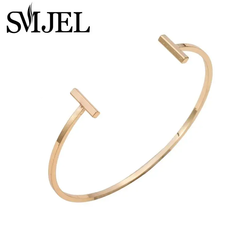 Модный женский браслет SMJEL модный открытый двойной с надписью Love Женские Простые
