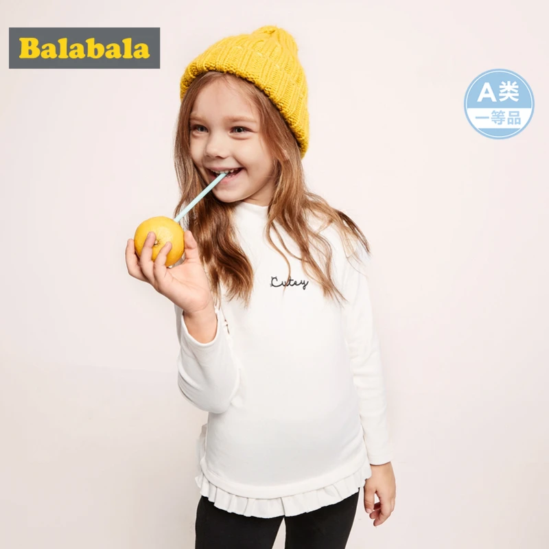 Balabala/рубашка с длинными рукавами и оборками для маленьких девочек детская