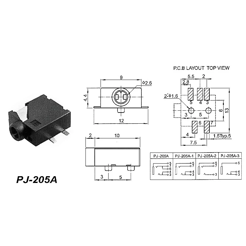 5 шт. 2 гнездо для наушников разъем аудиокабеля Аудиоразъемы высококачественного