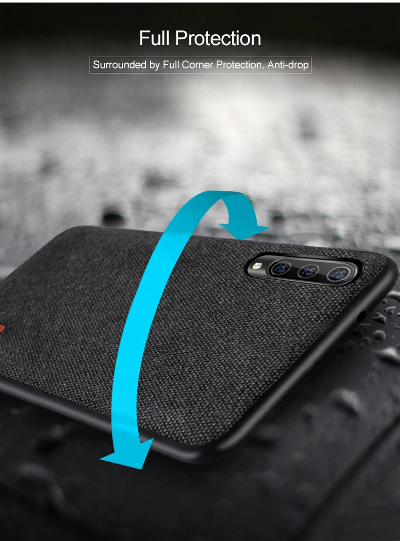 Для xiaomi mi 9 чехол MOFI для xiaomi mi 9 задний тканевый чехол для xiaomi mi 9 SE мягкий полный Чехол mi 9 деловой матовый чехол