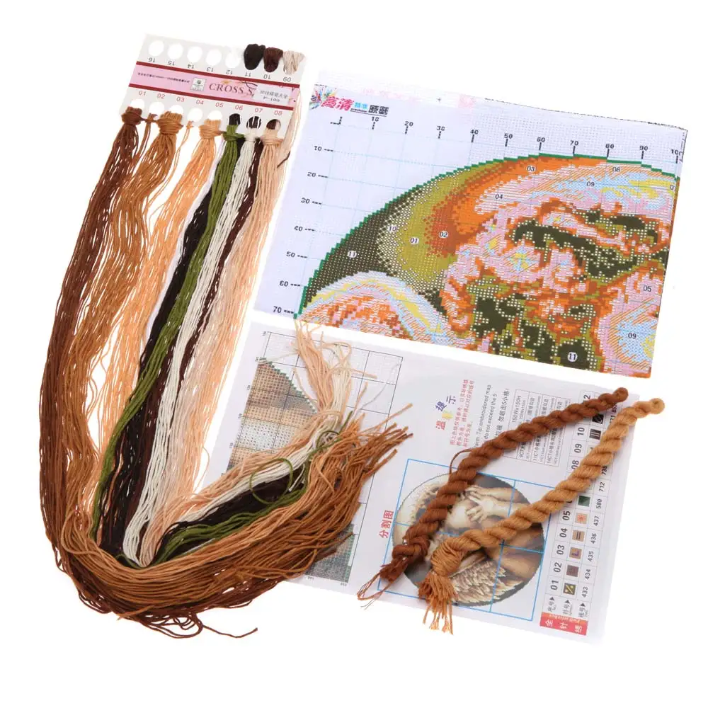 DIY Handmade Needlework Cross Stitch Set Embroidery Kit Precise Printed Looking Angel Design Cross-Stitching 41 * 41cm Home | Дом и сад