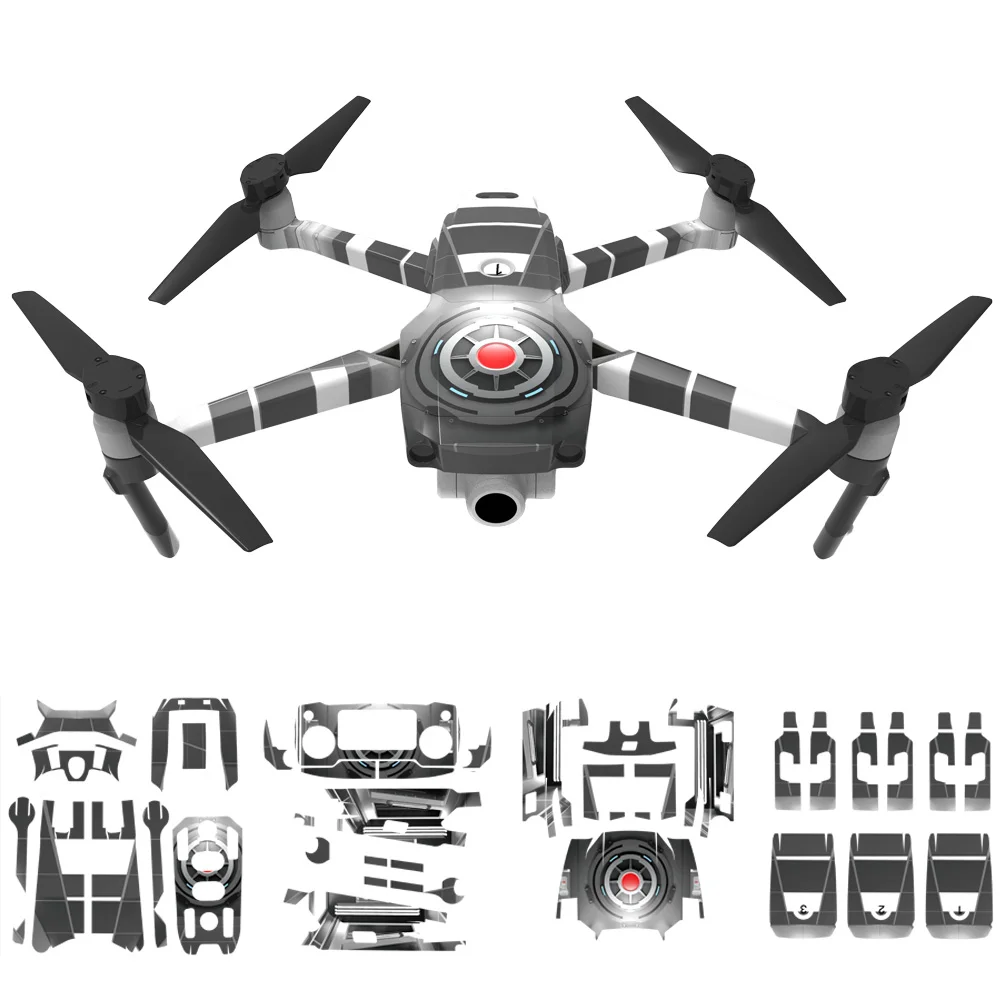 8 цветов полный набор 3D водонепроницаемых наклеек для DJI MAVIC 2 Pro Zoom Drone Body батарея пульт дистанционного управления аксессуары