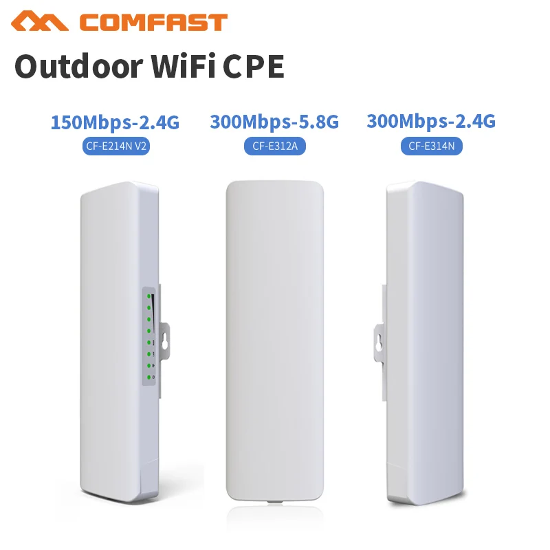 150-300Mbps адаптер Ethernet-радио WiFi маршрутизатор 2,4/5,8 Ghz Открытый CPE беспроводной ретранслятор наружный ретранслятор WiFi длинный диапазон IP Cam проект