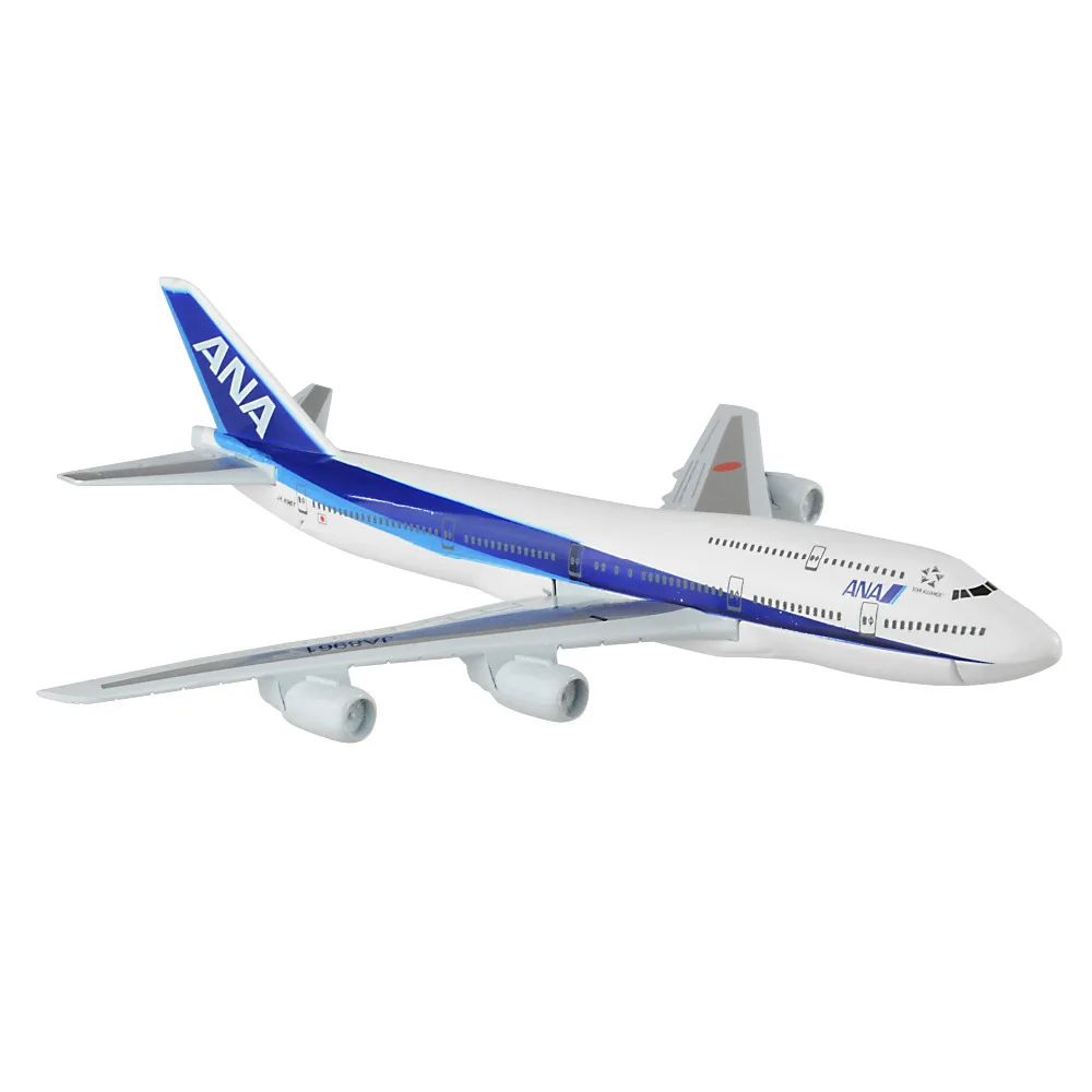 Модели японских летательных аппаратов Nippon Airways Boeing 747 16 см Детские модели в