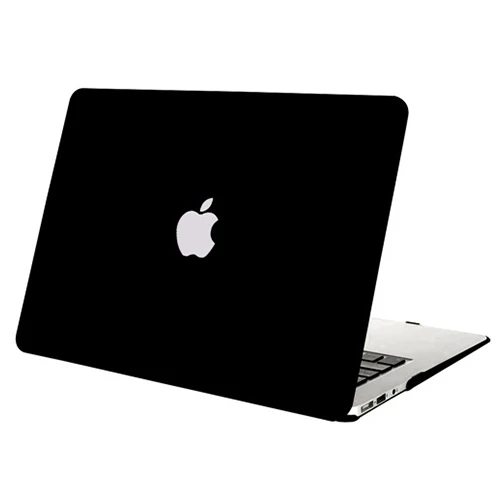 Твердый чехол Mosiso для Macbook Air, 13 дюймов,,,,,, матовый чехол, чехол для Mac Air 11+ силиконовый чехол для клавиатуры - Цвет: Black