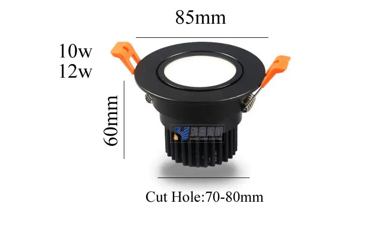 Новейшие 7 Вт 10 12 15 18 20 25 30 40 Cree Cob светодиодный даунлайт с регулируемой яркостью