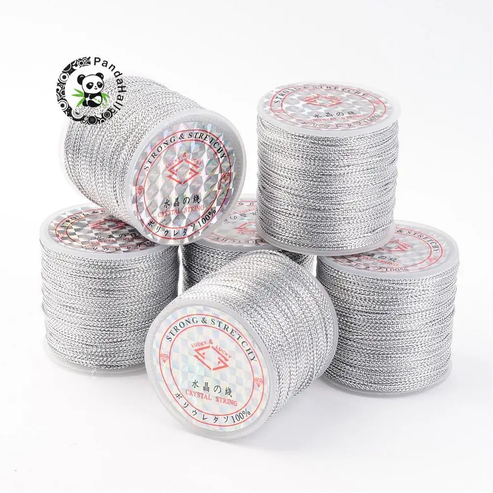 

Metallic Cord, In Silver Color, 0.8mm wide, 100m/roll