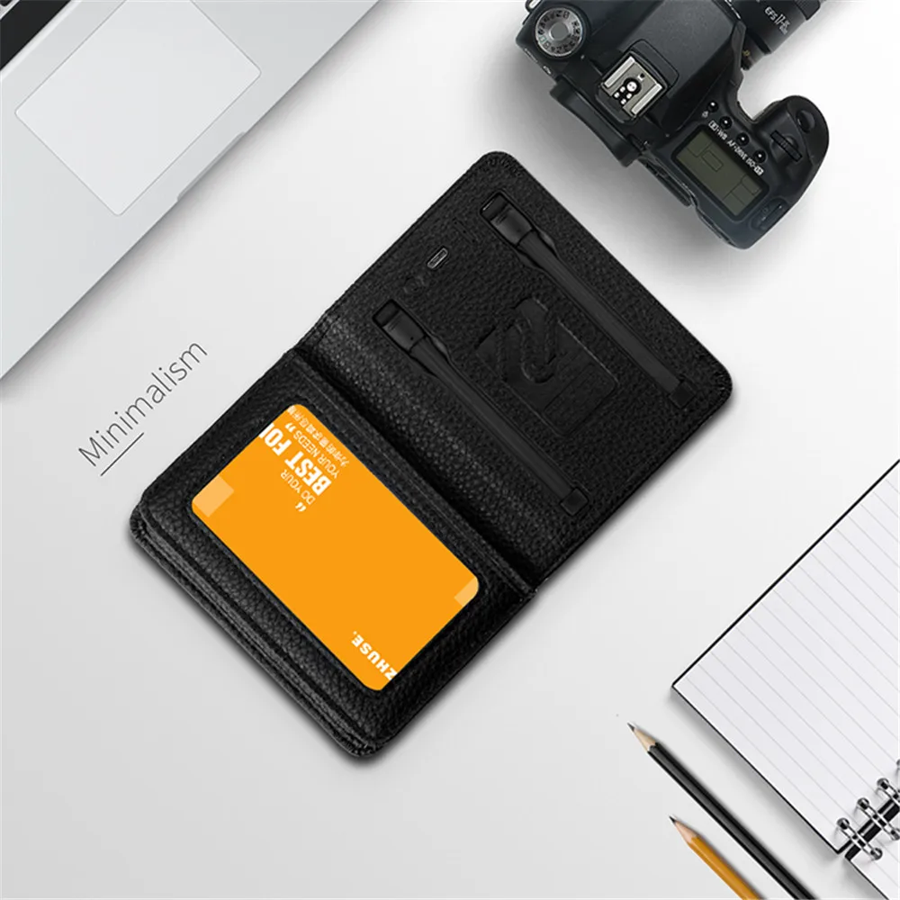 BISI GORO/ Для мужчин Для женщин Смарт-кошелек с USB F кошелек для зарядчика адаптировать для Ipone и Android Ёмкость 4000 mAh креативный кошелек