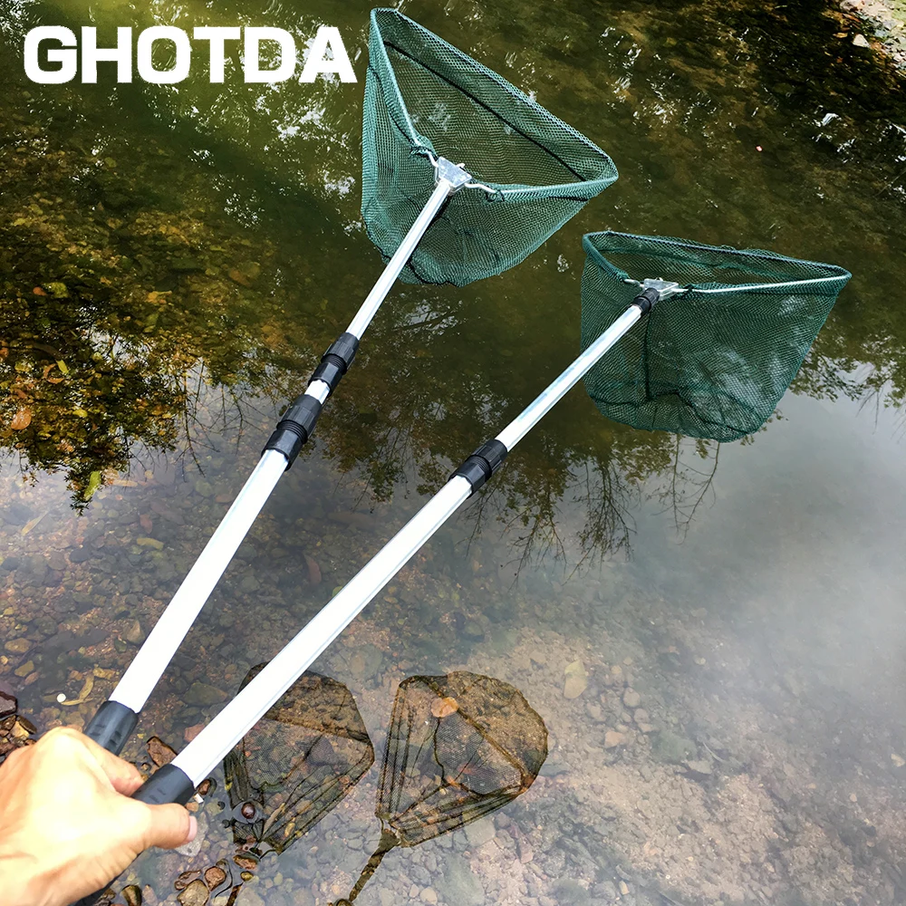 Складная телескопическая рыболовная сеть GHOTDA 1 5/1 7/2 м|Рыболовные сети| |