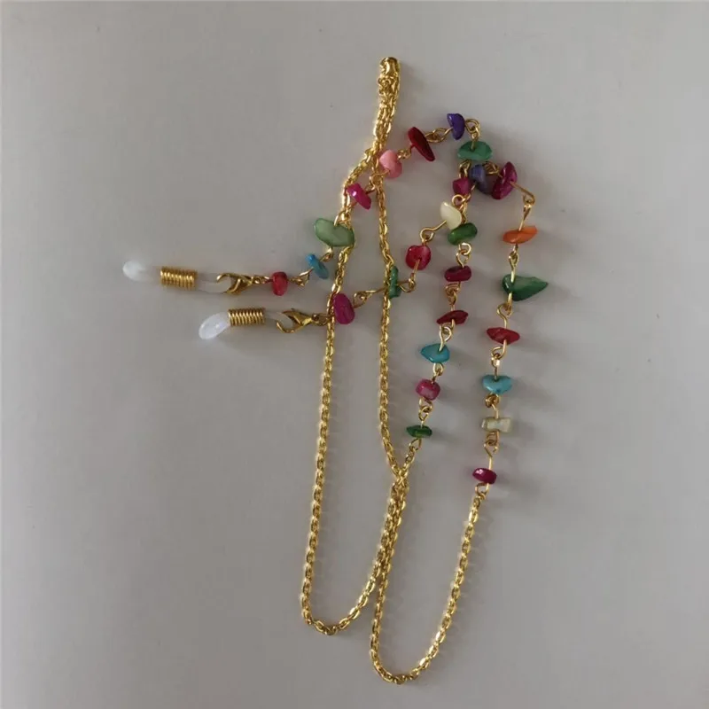 Многоцветные очки с цепочкой-цепочкой камнями для чтения солнцезащитные