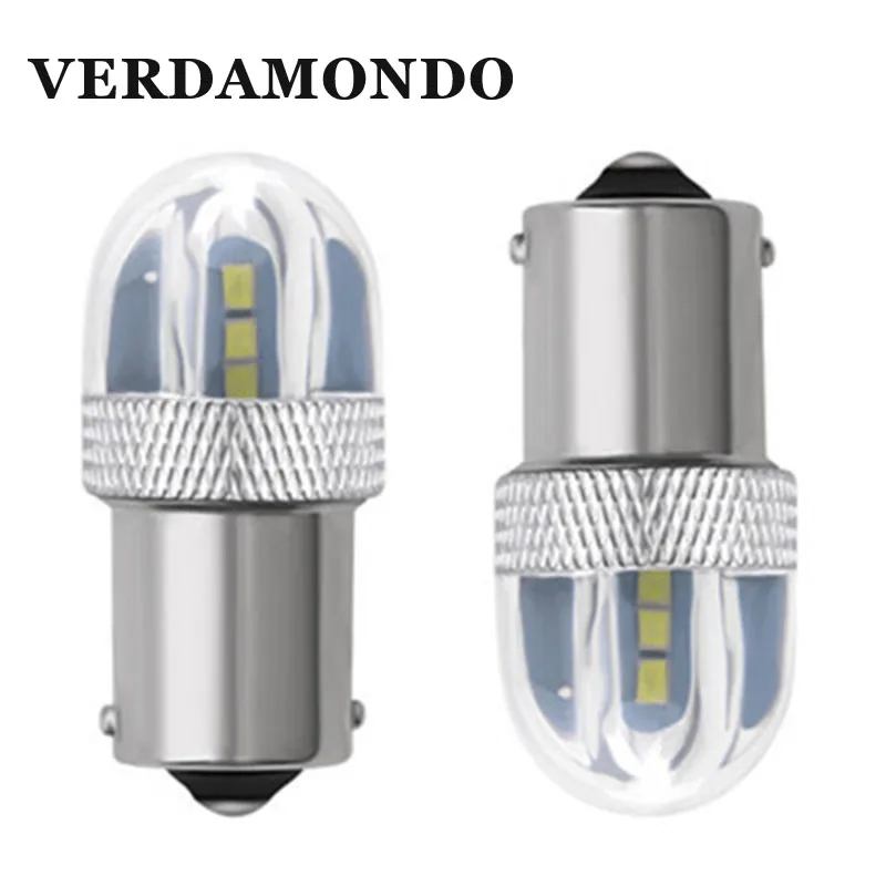 1 шт. 1156 авто светодиодный BA15S P21W 3030 6 SMD Led светильник белый тормоз заднего хода