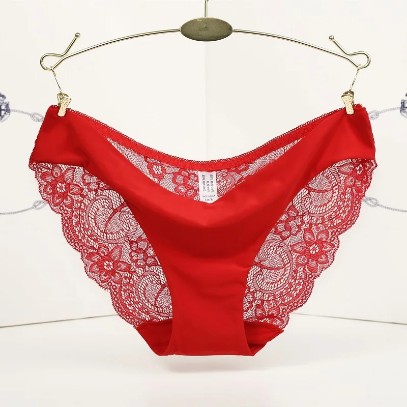 Нижнее Бельё для девочек Для женщин пикантные Кружево Трусики бесшовные трусики