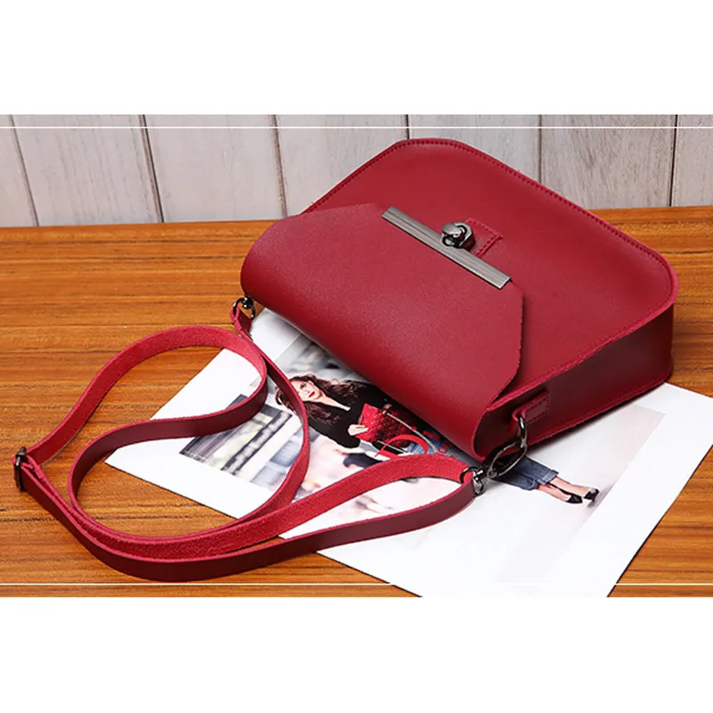 UKQLING маленькие женские сумки мессенджеры Сумка с клапаном мягкая PU женская сумка