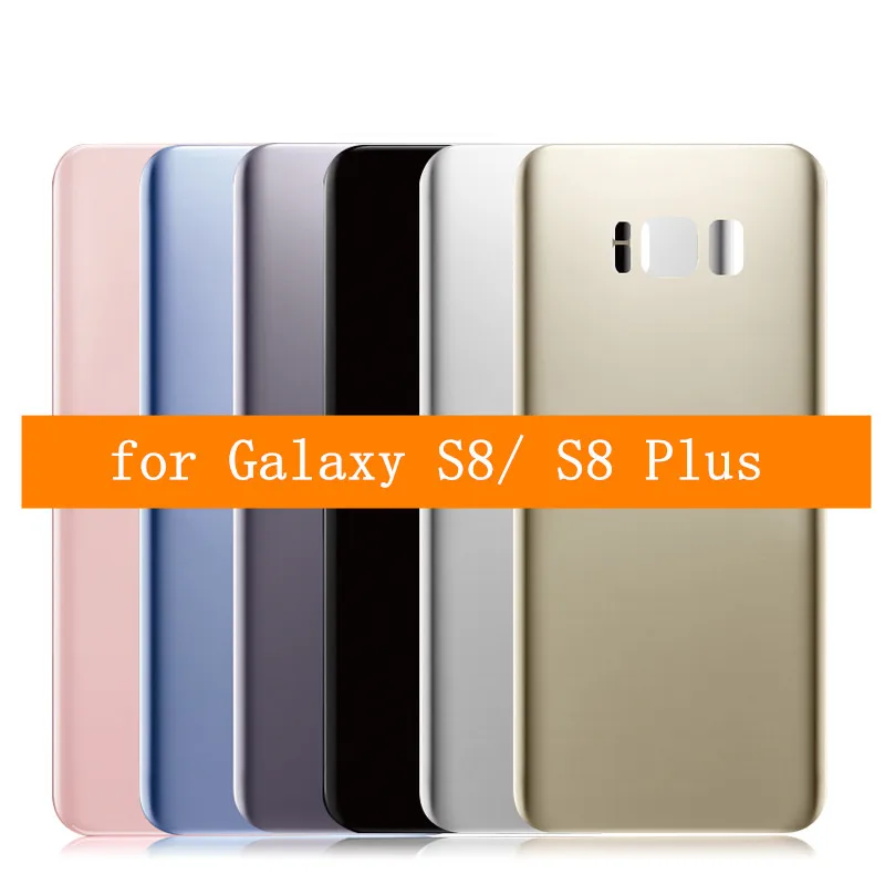 Для samsung Galaxy S8 Plus стеклянная задняя крышка батарейного отсека для Galaxy S8 G950F S8 Plus G955F задняя крышка корпуса Запчасти