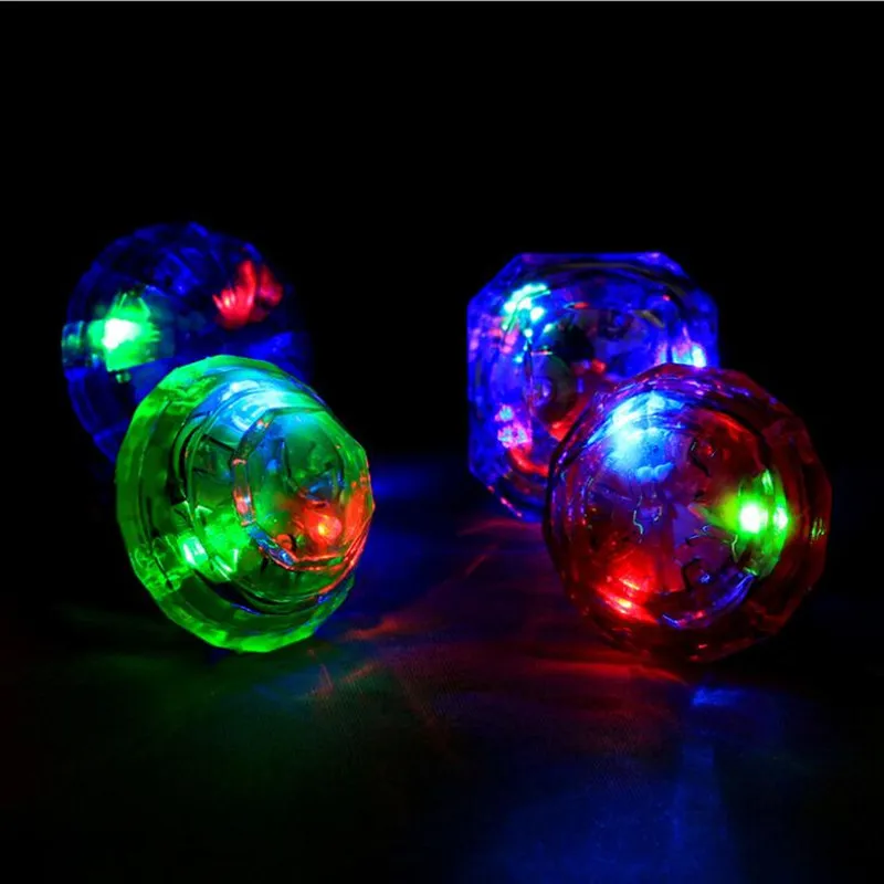 Faux Diamond LED Glowing Finger Ring Kids Flashing Light Gift Toys Glow Party wedding birthday Christmas Halloween Xmas|decorative