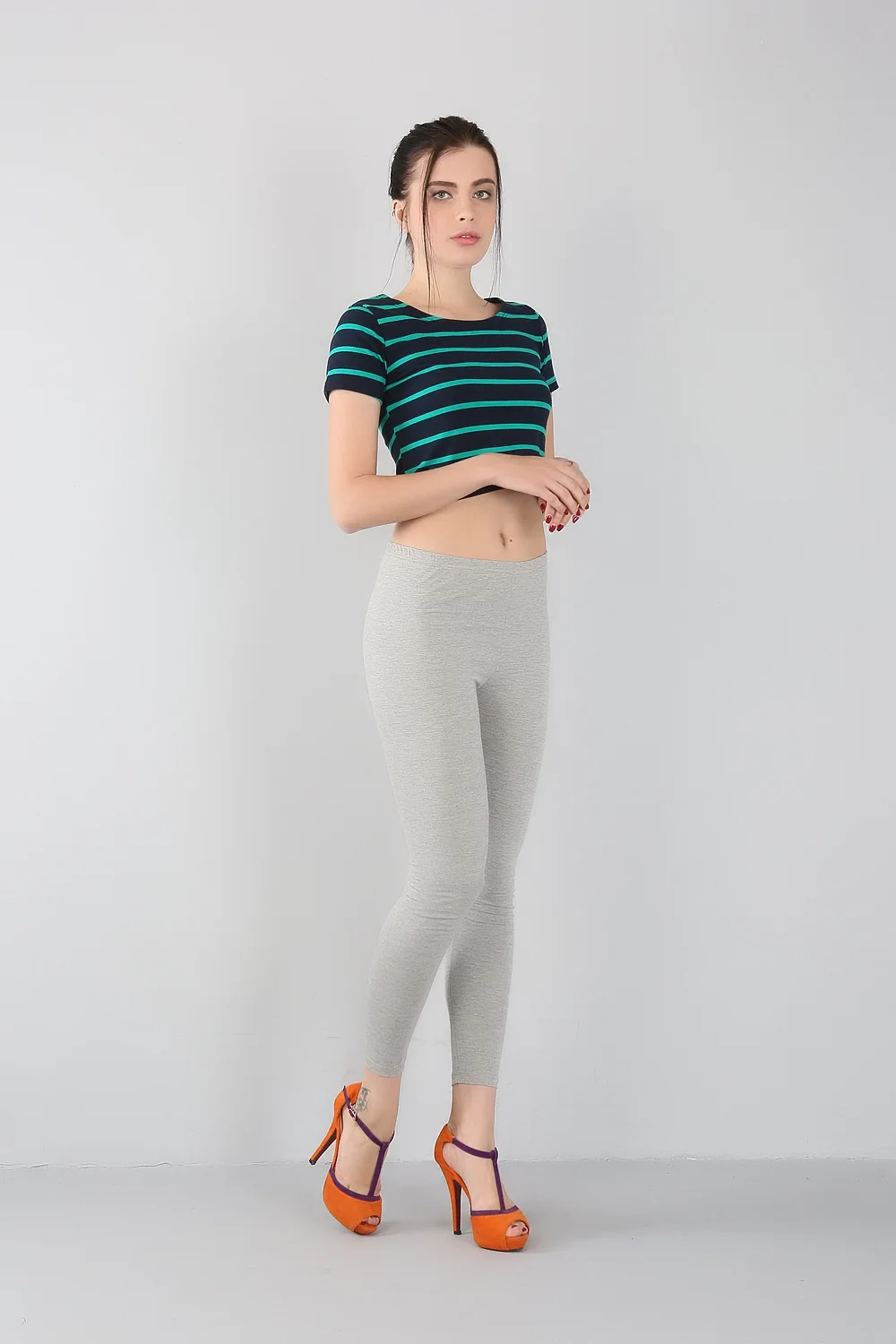 Мода Весна и лето осенние женские высокоэластичные обтягивающие леггинсы из бамбукового волокна размера плюс 2XL-6xl 7XL