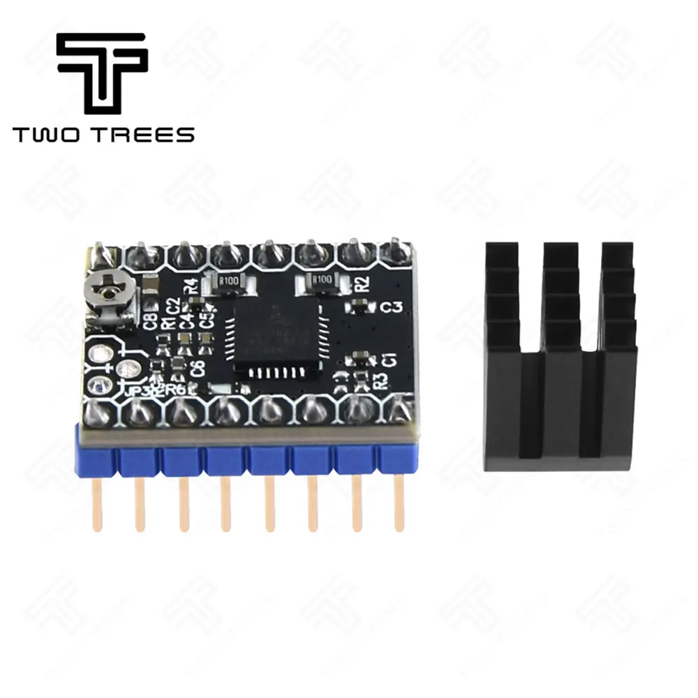 Запчасти для 3D-принтера Stepstick TMC2208, драйвер шагового двигателя, Супер Бесшумный с новыми радиаторами, замена Ramps 1,4 1,5 1,6 Reprap board