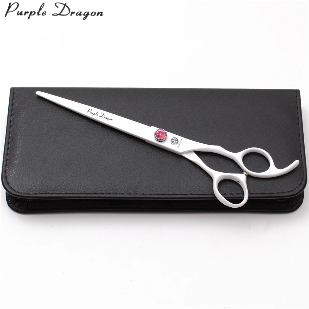 8 &quot22 см фиолетовый дракон Япония 440C ножницы для груминга собак кошек животных