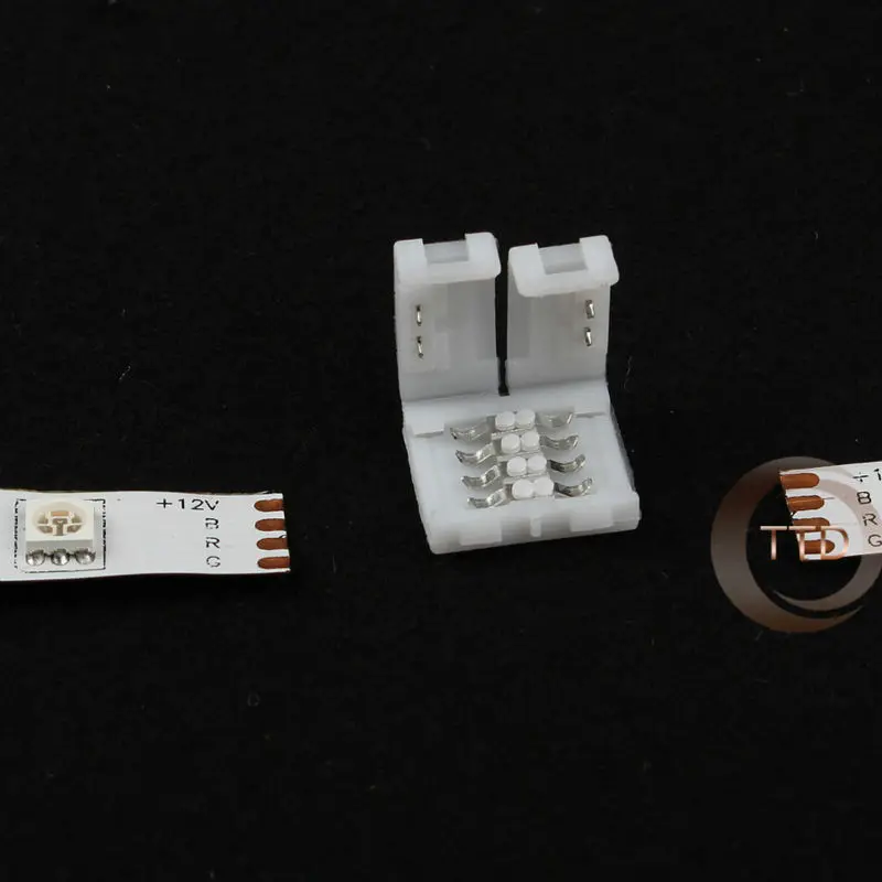 10 шт мм 8 4 контактный разъем Быстрый для 5050 2835 3528 RGB цвет Светодиодные ленты