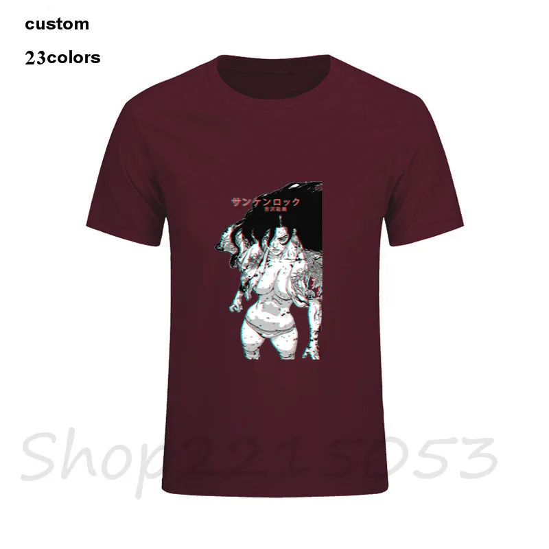 2019 Hot Yumin manga waifu sun ken rock japan Men sexy funny tshirts hip hop summer top t-shirt ahegao gothic male game t shirts Мужская