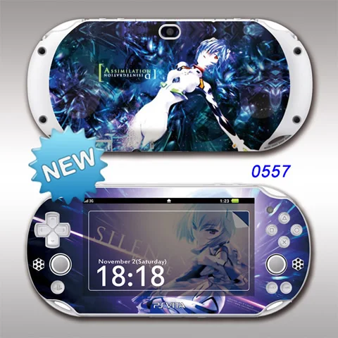 0557 PSV2000 Sticker Передняя и задняя защитная пленка PSV2000 Bleach Skin sticker s Cover для sony PS vita 2000 наклейка с человеком-пауком виниловая защитная пленка - Цвет: 0557 PSV2000 Sticker