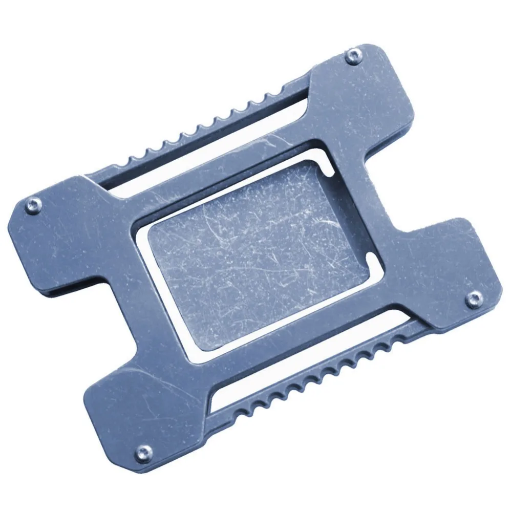 Мужской кошелек из титанового сплава металлический RFID блокирующий чехол для