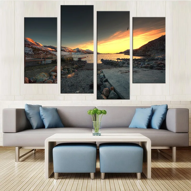 4 шт. Настенная картина декор комнаты постер с изображением моря|wall pictures|print